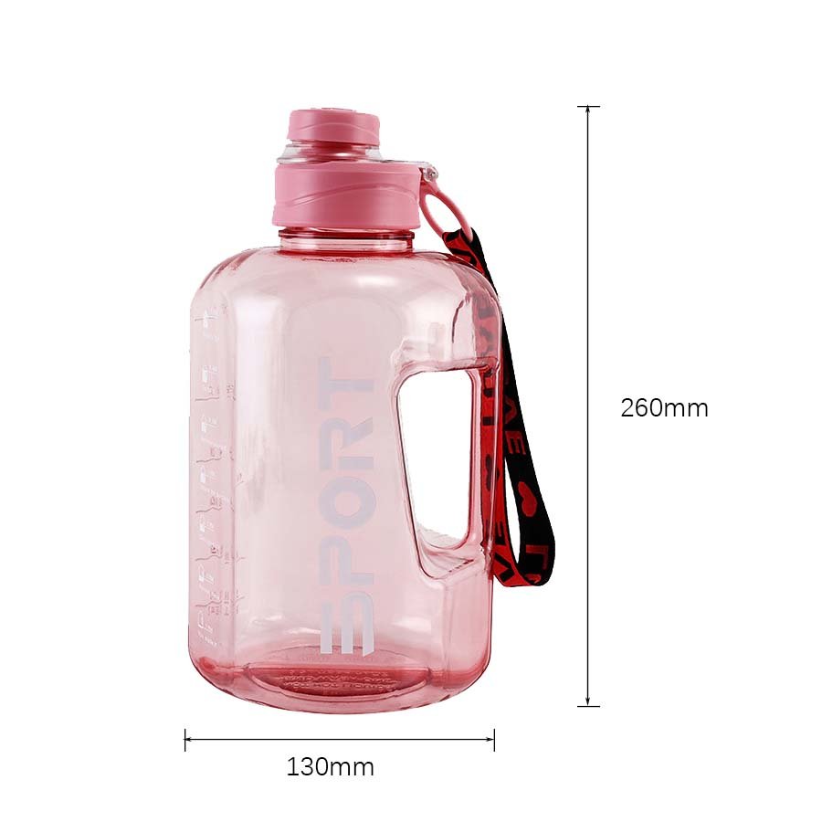LeMuna 2.2L Fitness Water Bottle Sports Motivational Water Bottle with Time Marker Reminder Large Water Bottle BPA FREE