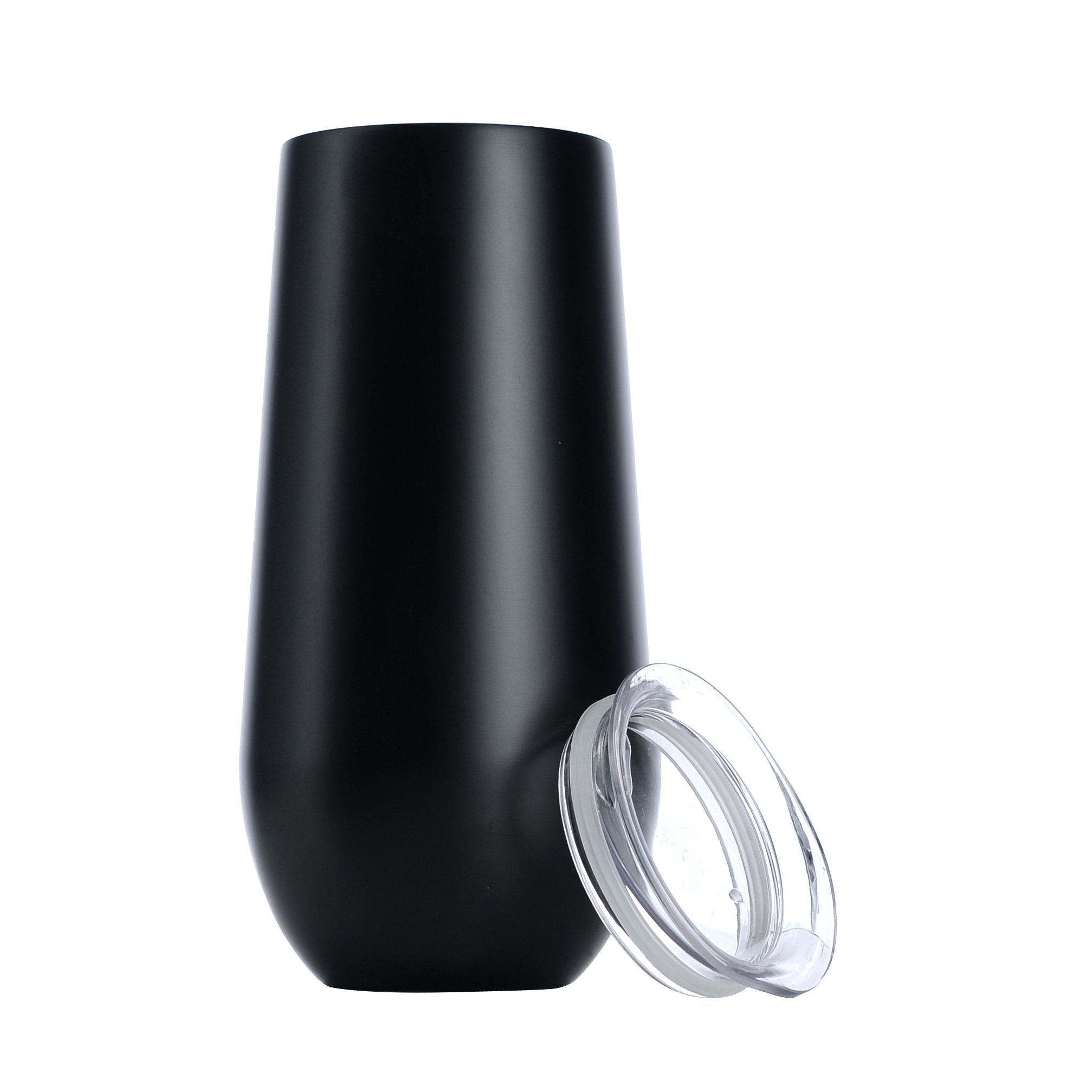 Custom logo 6oz 6 oz wine tumbler stainless steel double wall insulated champagne flute wine tumbler