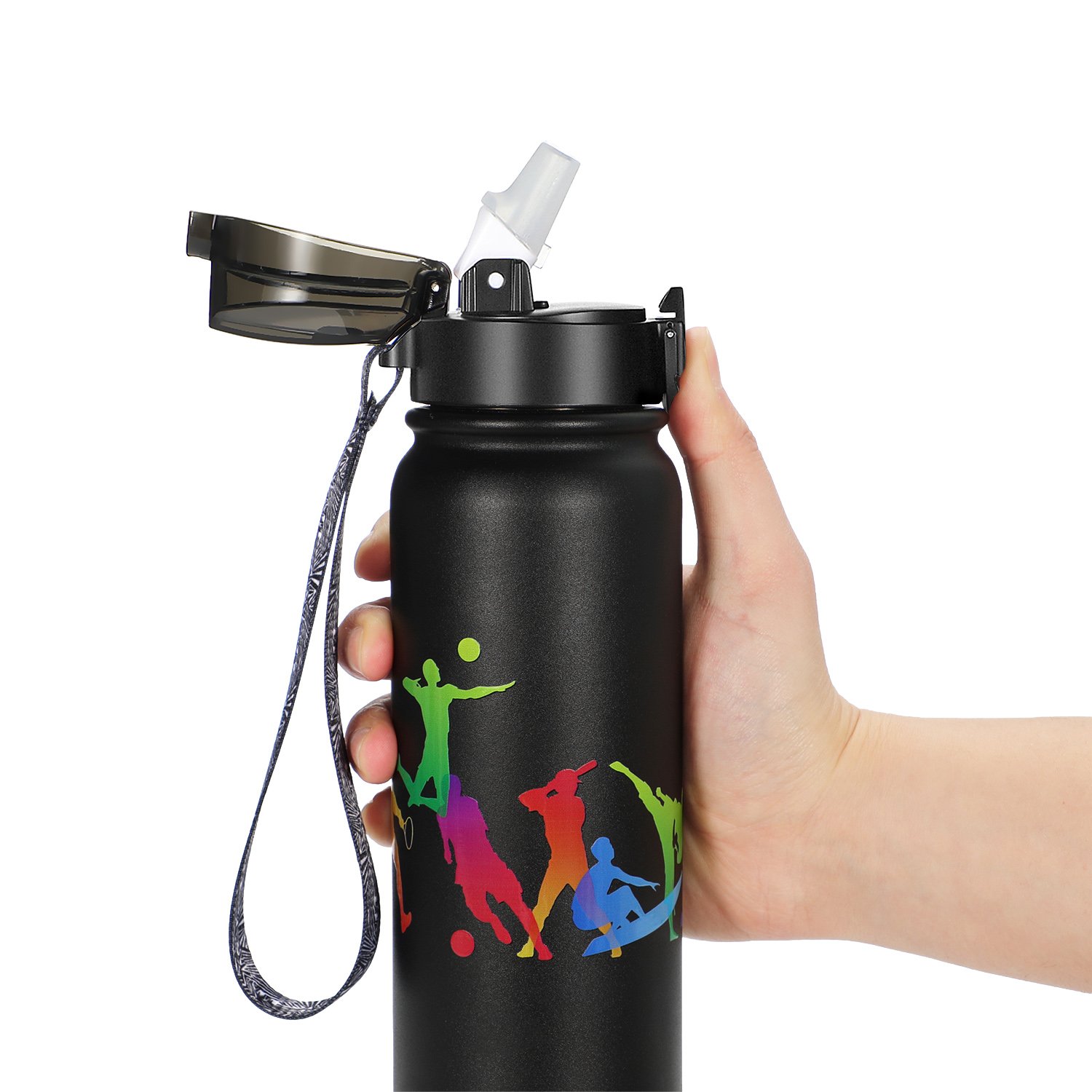 600ml 20oz Stainless Steel Double Wall Water Bottle Thermos Portable Vacuum Sports Flask Tumbler Office with Custom Logo