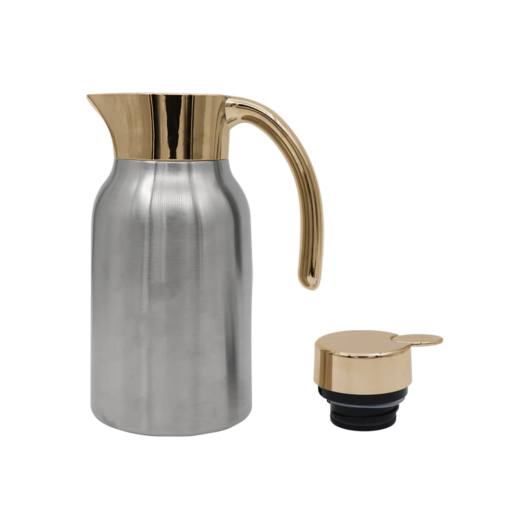 Factory New Design Customized Stainless Steel Vacuum Flask Coating With Pattern Coffee Pot Jug Suitable For Party And Home Hotel