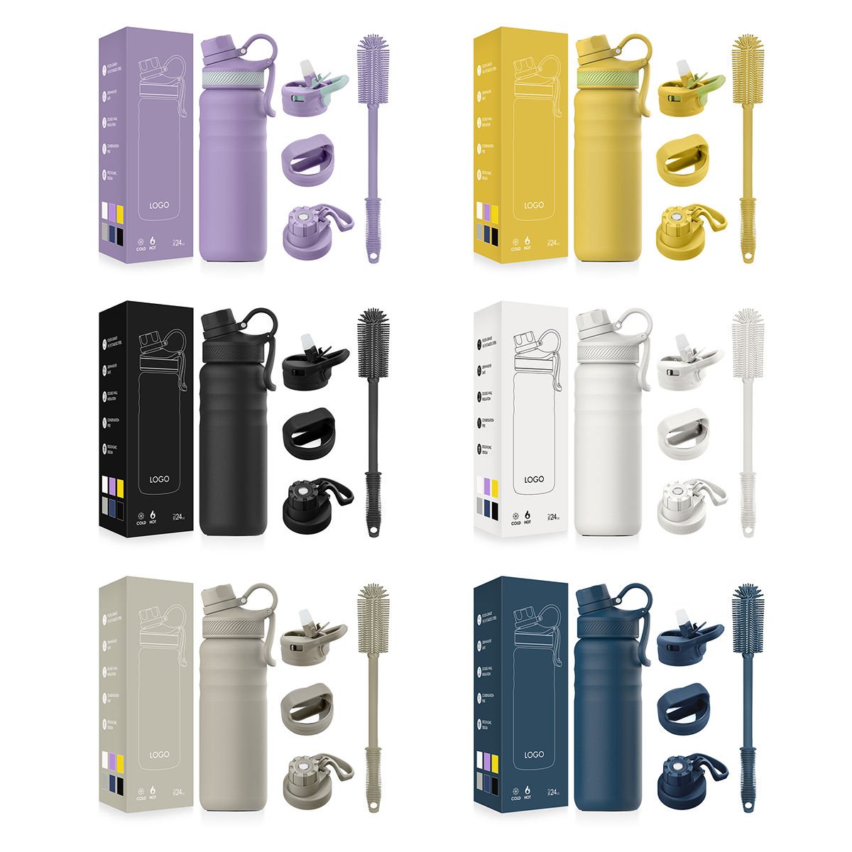 Manufacturer Supply Customized Stainless Steel Double Wall Insulated Sublimation Hydrogen Adult Sport Water Bottle