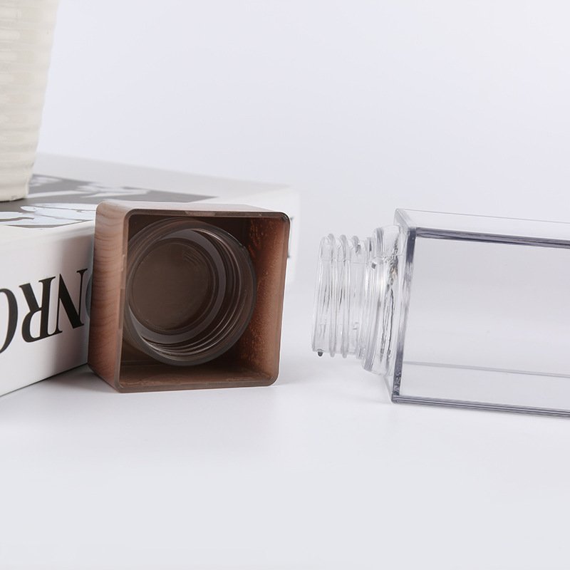 New Frosted PP AS Transparent 480 ml Leak-proof Portable Outdoor Sport Square Clear Plastic Water Bottles