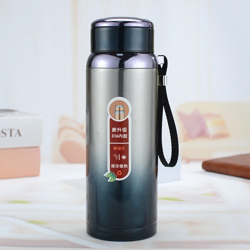 Double Wall Stainless Steel cup Water Bottle Thermos Bottle Keep Hot and Cold Insulated Vacuum Flask Sport