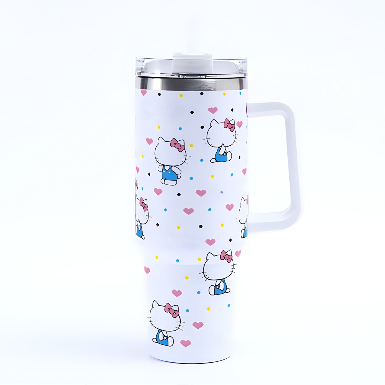 Wholesale custom kt cat cartoon cute stainless steel thermal insulation ice bomber mug large capacity 40oz car mug