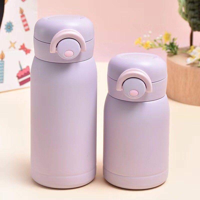Wholesale Hot Sale 350ml Portable Travel Stainless Steel Double Wall Vacuum Insulated Cute Water Bottle