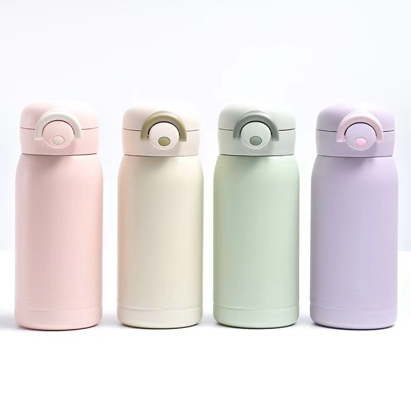 Wholesale Hot Sale 350ml Portable Travel Stainless Steel Double Wall Vacuum Insulated Cute Water Bottle