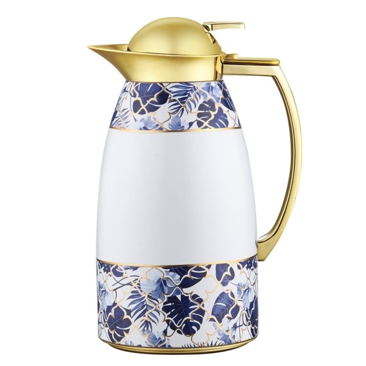 Wholesale Customization 1 Liter Baked Stainless Steel Insulated Hand Pressed Arabian Double Vacuum Flask Insulated Kettle