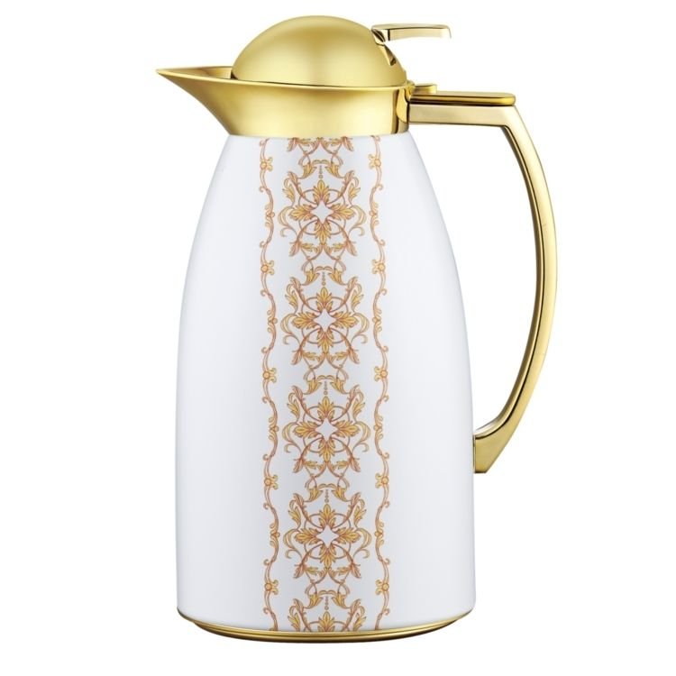 Wholesale Customization 1 Liter Baked Stainless Steel Insulated Hand Pressed Arabian Double Vacuum Flask Insulated Kettle