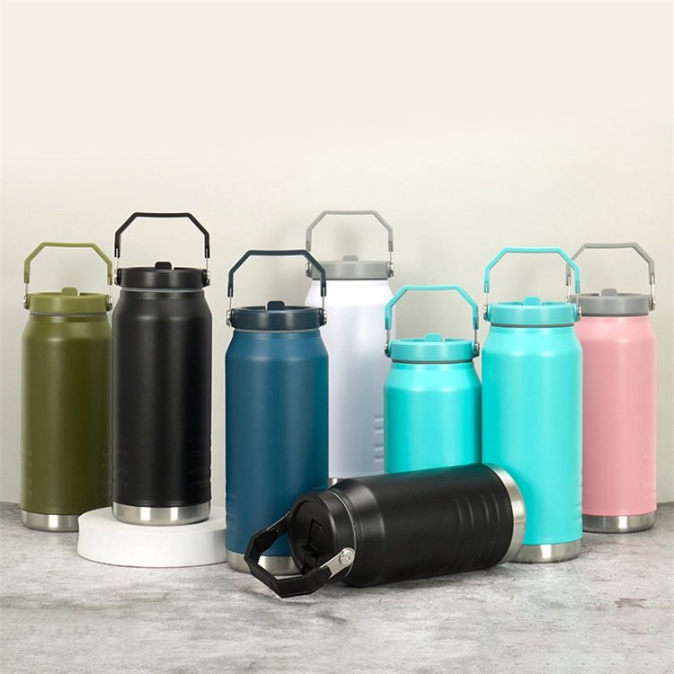 Vacuum Flasks Thermal 1200ml Insulated Tumbler Stainless Steel Sport Travel Water Kettle Portable Outdoor Kids Water Bottles