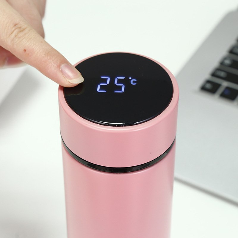 Double Wall Thermos Smart Led Temperature Display Stainless Steel Vacuum Flasks Water Bottle