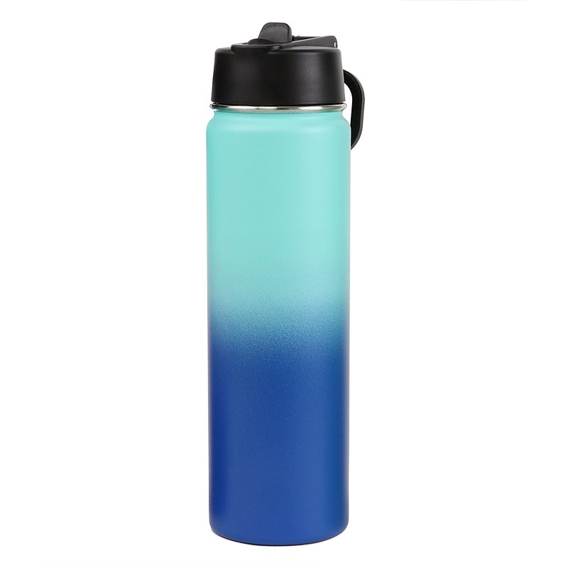 750ML Eco-Friendly Stainless Steel Vacuum Flasks Customizable Color Logo Travel Drinkware Water Bottle