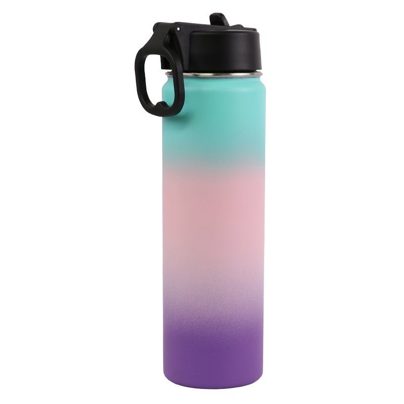 750ML Eco-Friendly Stainless Steel Vacuum Flasks Customizable Color Logo Travel Drinkware Water Bottle