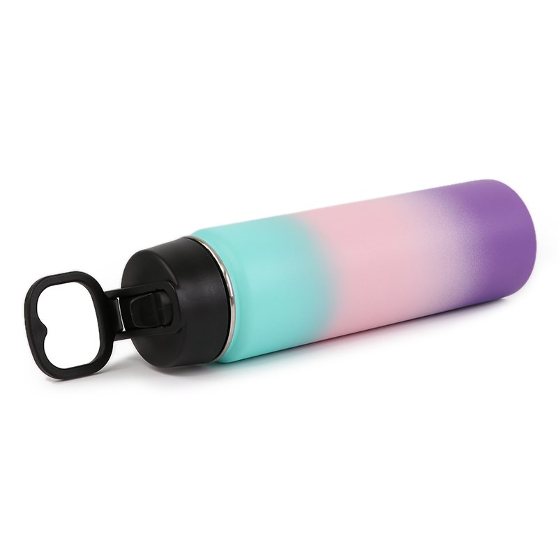 750ML Eco-Friendly Stainless Steel Vacuum Flasks Customizable Color Logo Travel Drinkware Water Bottle