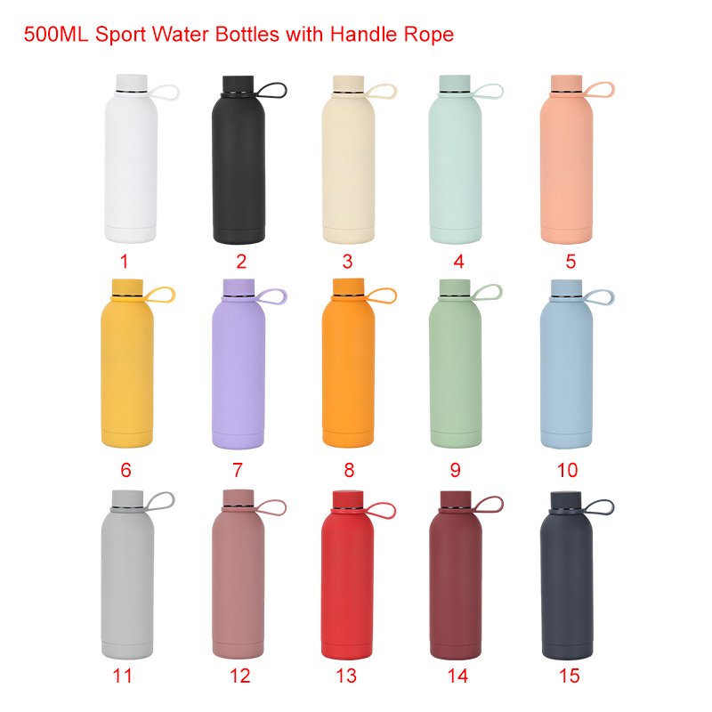 Wholesale Custom Logo 750ml/25oz Vacuum Flasks 304 Stainless Steel Gym Sport Water Bottles 750ml BPA Free Ready to Ship