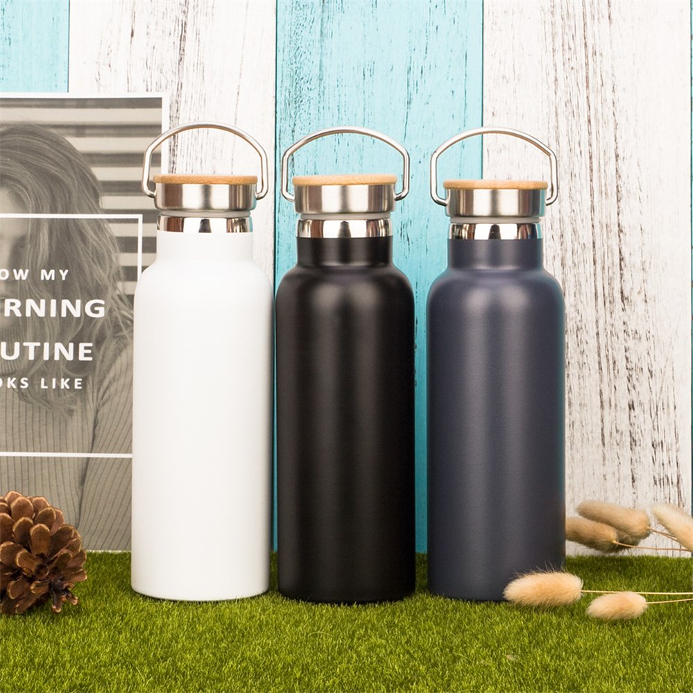 Custom Logo double wall insulated Thermos Vacuum Flask Double Wall Insulated metal Stainless Steel Water Bottles flask thermos
