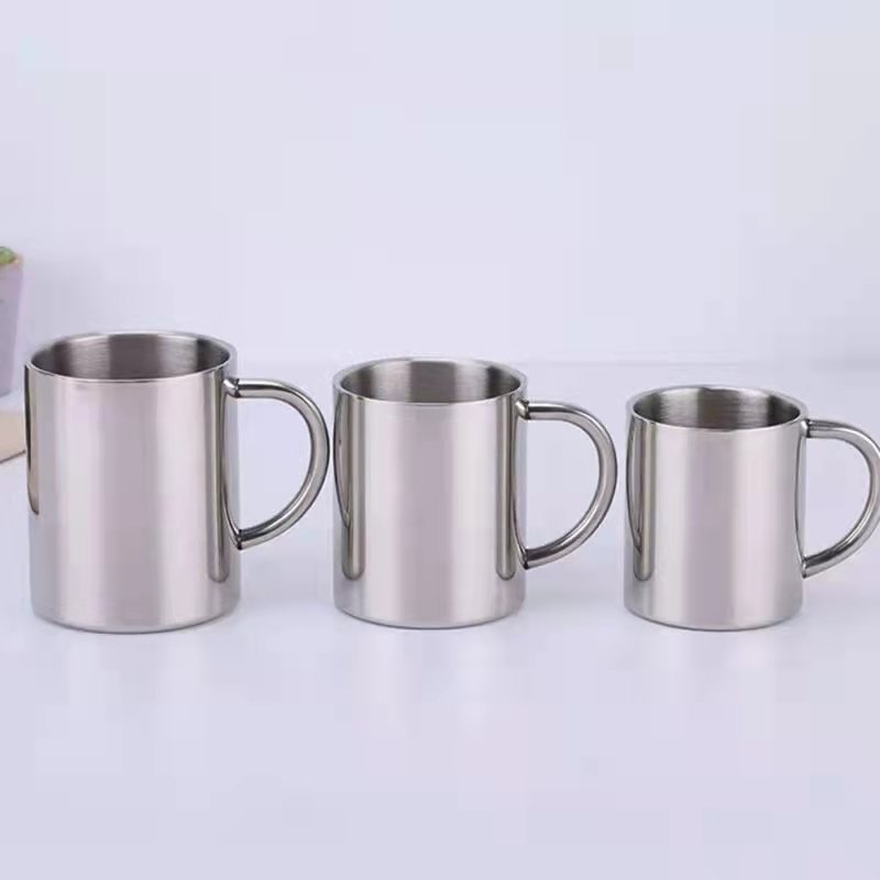 Stainless Steel Double Wall Mug Coffee Cup Milk Mug Outdoor Travel Camping Carabiner Mug