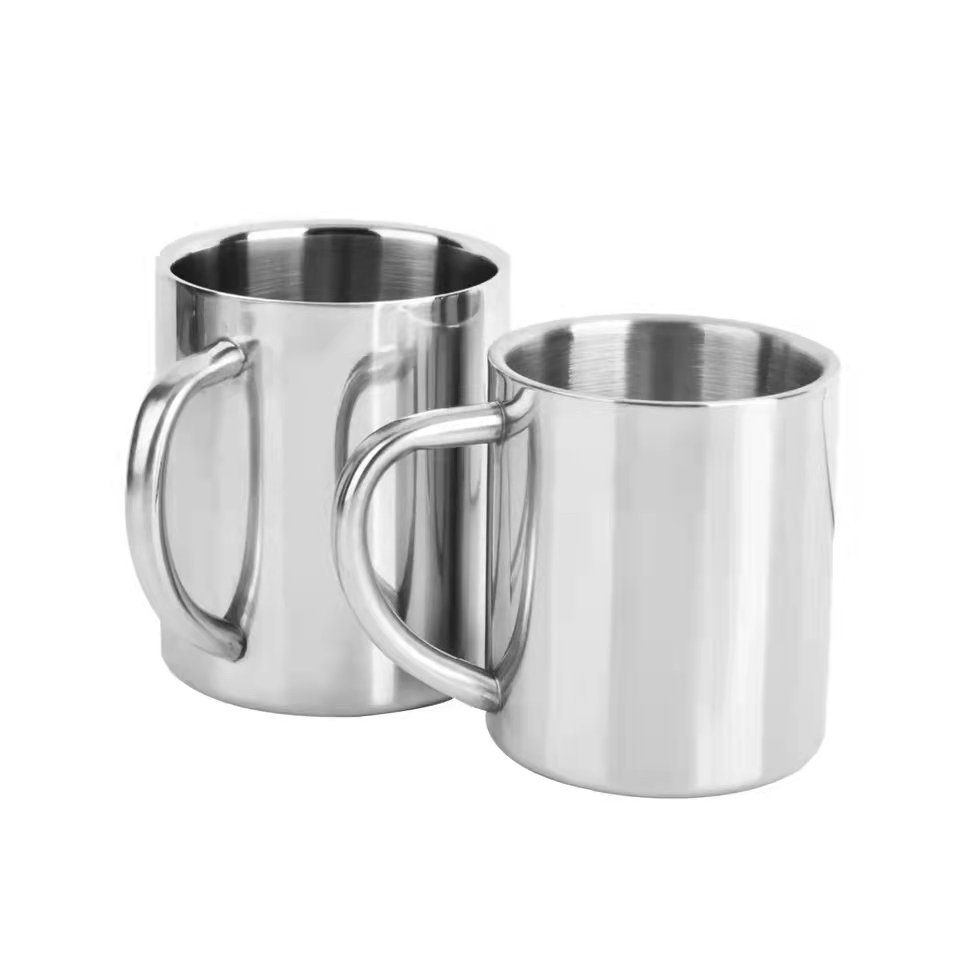 Stainless Steel Double Wall Mug Coffee Cup Milk Mug Outdoor Travel Camping Carabiner Mug
