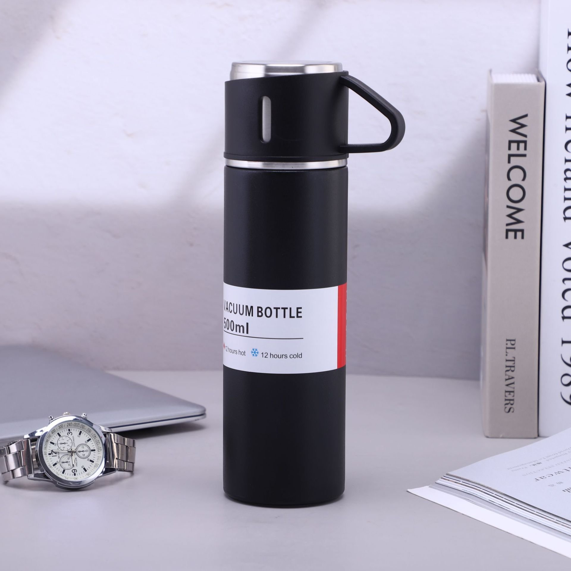 Corporate Business Stainless Steel Vacuum Flask Thermos Mug Gift Set
