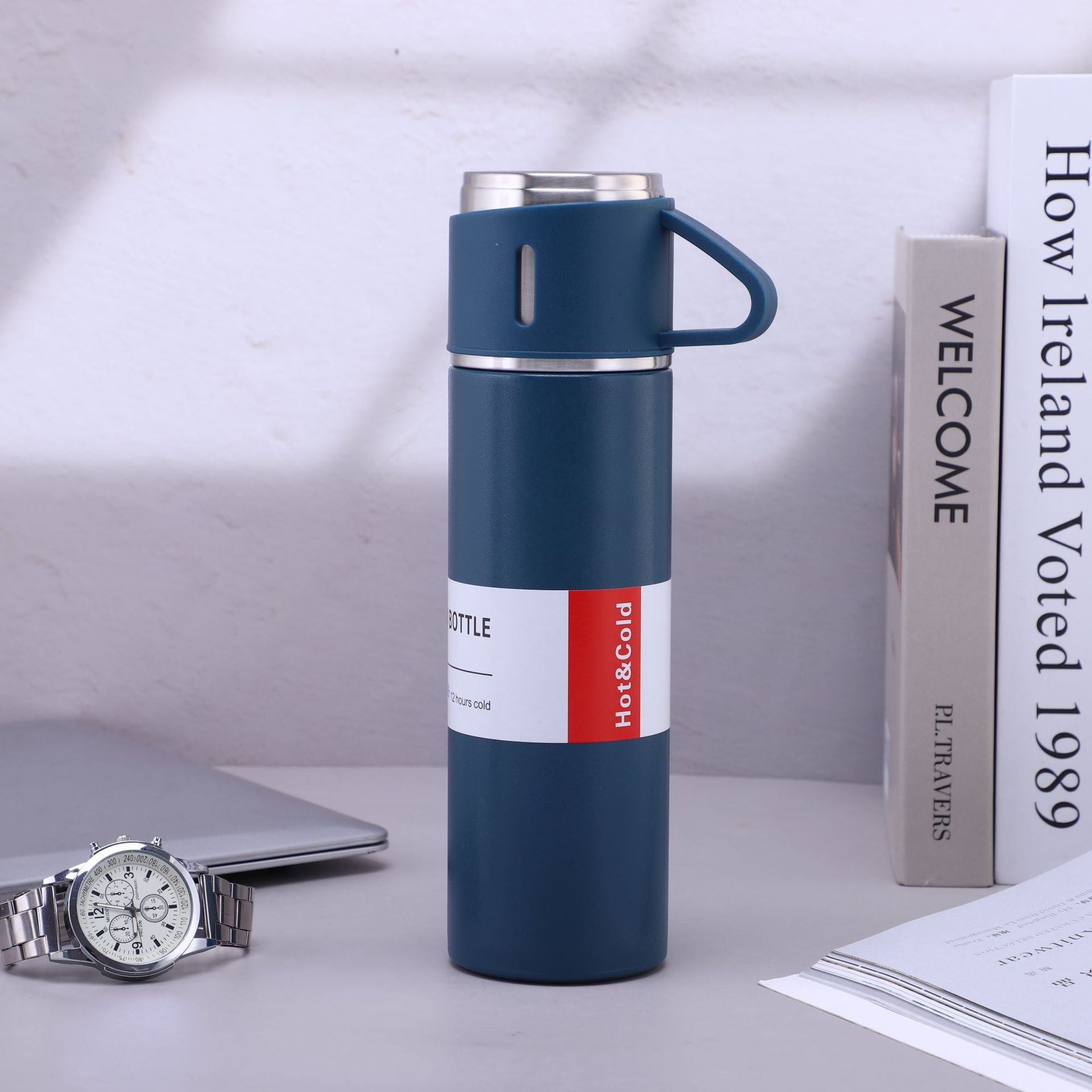 Corporate Business Stainless Steel Vacuum Flask Thermos Mug Gift Set
