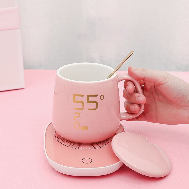 TX5024 Custom Logo Gift Box Set Thermostatic Cup Vacuum Flask Cute Ceramic Tea Coffee Mug Party Mother's Day Valentine's Day