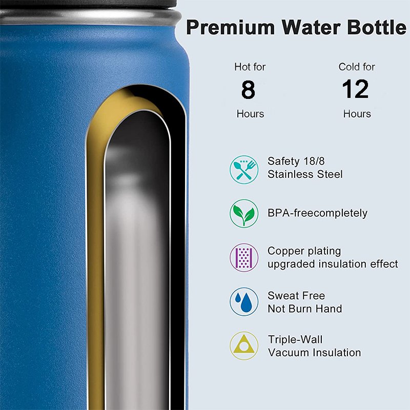 Hot Seller 12oz Double Wall Insulated Flask Stainless Steel Water Bottle for Kids with Straw Topper
