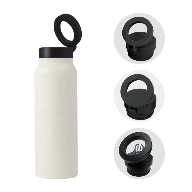 24oz Stainless Steel Drink Vacuum Flask Magnetic Phone Holder Hot and Cold Water Bottle