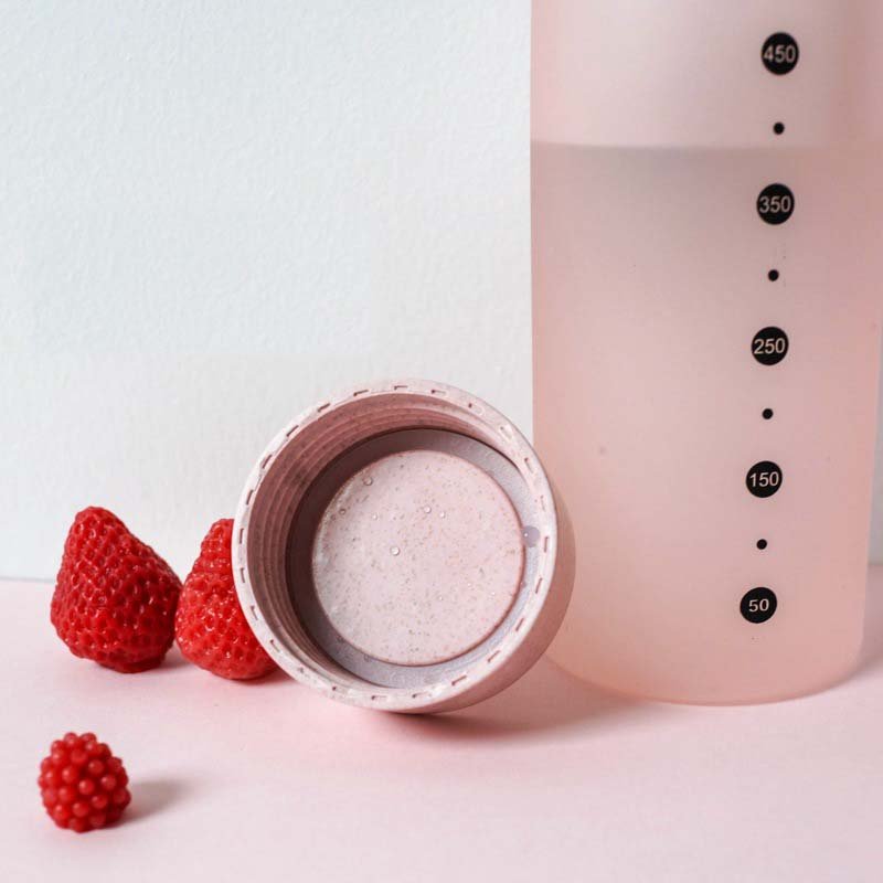 Sport Scrub Leak Proof Drinking Bottle Cup Portable Fashion Drinkware Tour Bottles Colorful Glass Water Bottle