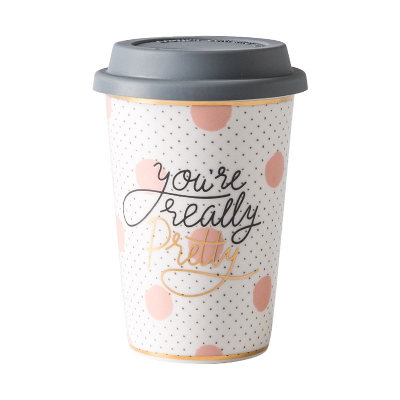 White Ceramic Sublimation Paper Travel Eyelash Milk Water Cup Black Custom Funny Coffee Mugs 13 Oz With Lid