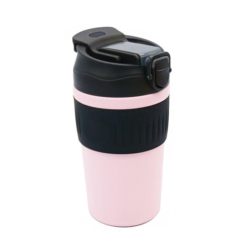 2022 New Arrival Double Wall Vacuum Insulated Travel Coffee Mug Stainless Steel Tumbler Cup With Lid and Silicone Sleeve