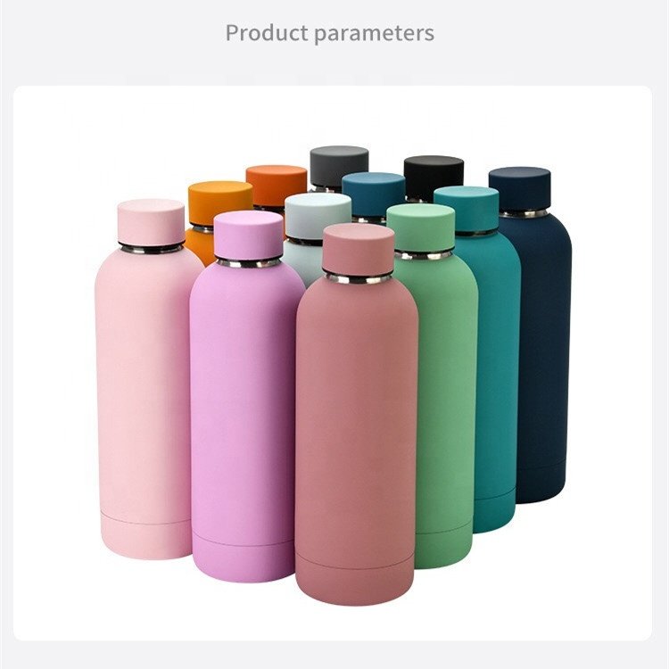 Custom logo Water bottle 350ml 500ml 750ml 1000ml Small Mouth factory sports stainless steel Vacuum cup insulated drink bottle