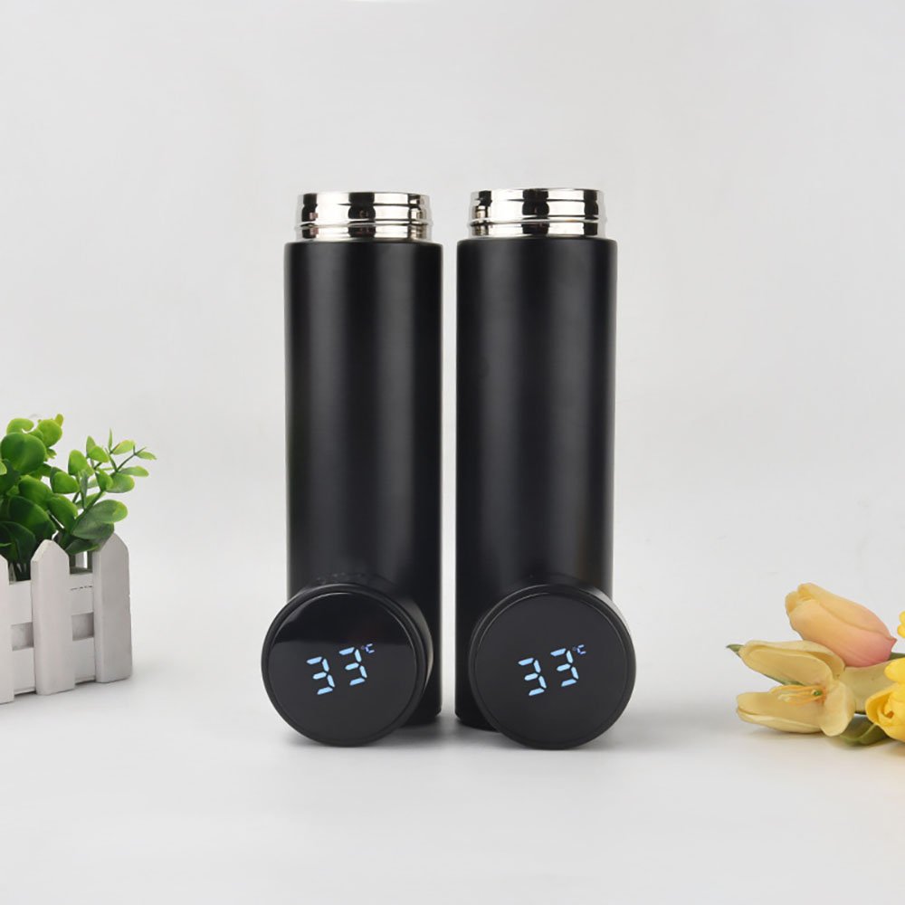 Led Temperature Display Double Walled 304 Stainless Steel Thermo Reminder To Drink Vacuum Flasks Smart Water Bottle