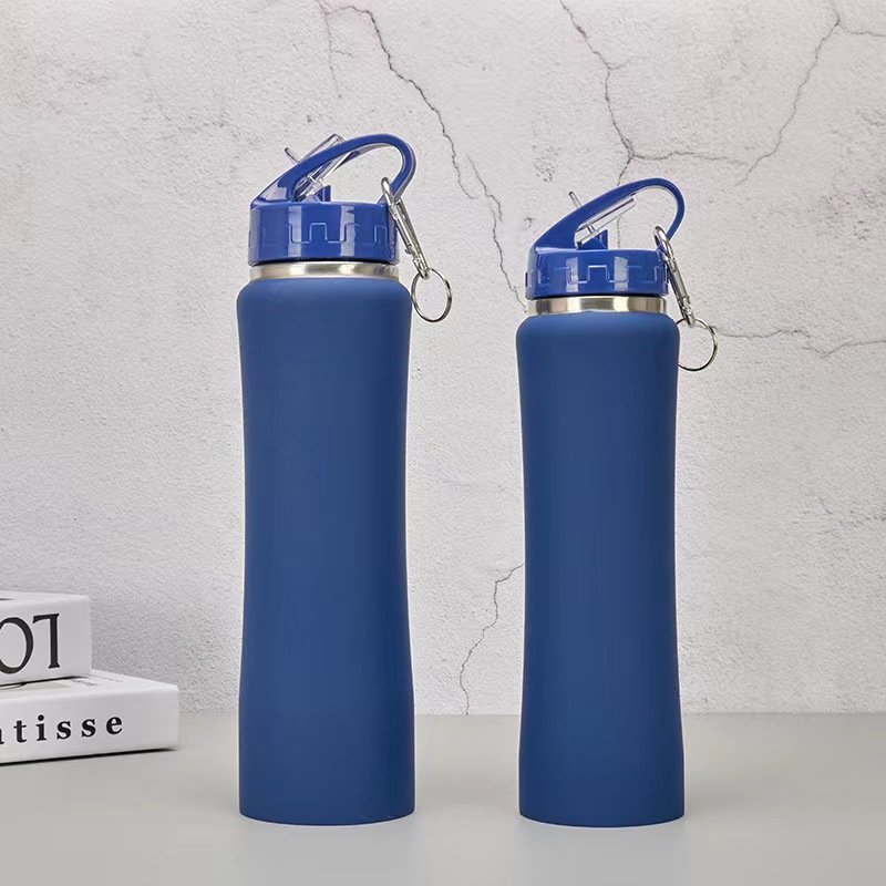 Custom Private Label Stainless Steel water bottle Blank sublimation tumbler Thermos Bottle Vacuum Flask with Straw Lid