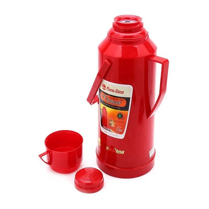 Pioneer 1 Liter Straight Cup Tea Vacuum Flask with Handle Thermos for Hot Drinks for Back to School-2035 N1.E