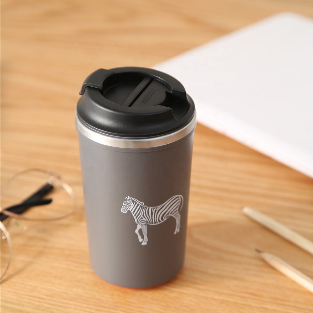 Double wall magic suction cup car office mug thermal mug never fall mug keep hot in new shape