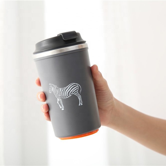 Double wall magic suction cup car office mug thermal mug never fall mug keep hot in new shape