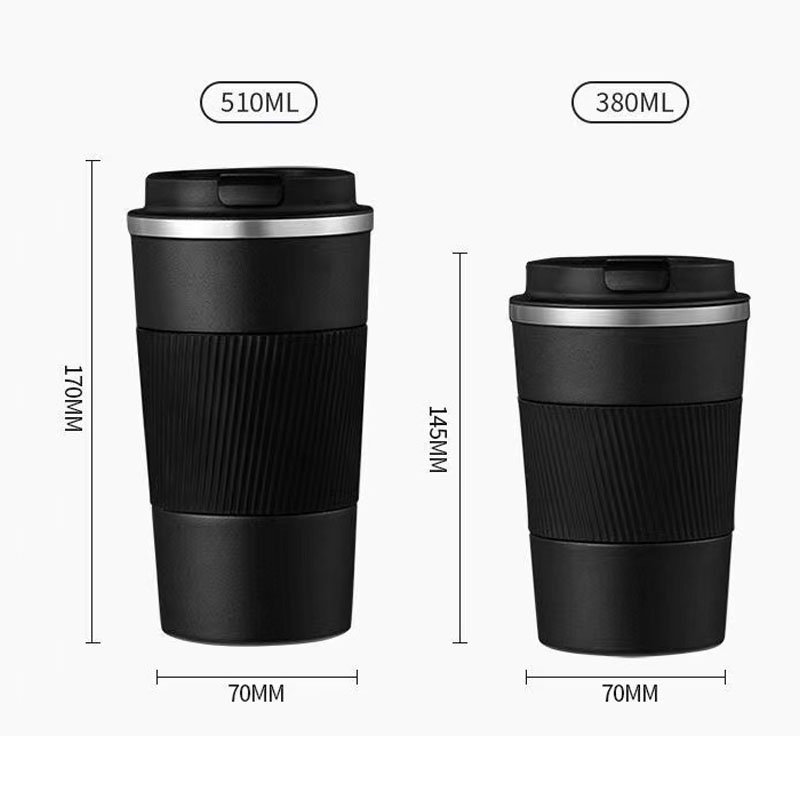 Wholesale Eco Friendly Reusable Spill Proof Coffee Travel 380ML Coffee Mug Cup Stainless Steel Tumbler Cups In Bulk