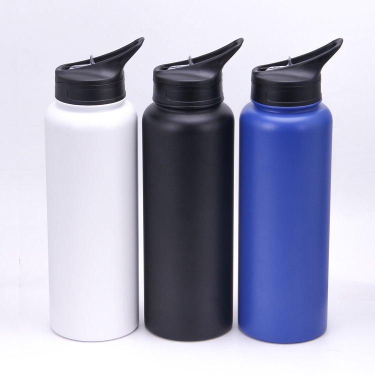 Large Capacity 1200ML Thermoflask Double Wall Stainless Steel Vacuum Insulated Sports Water Bottle with Handle