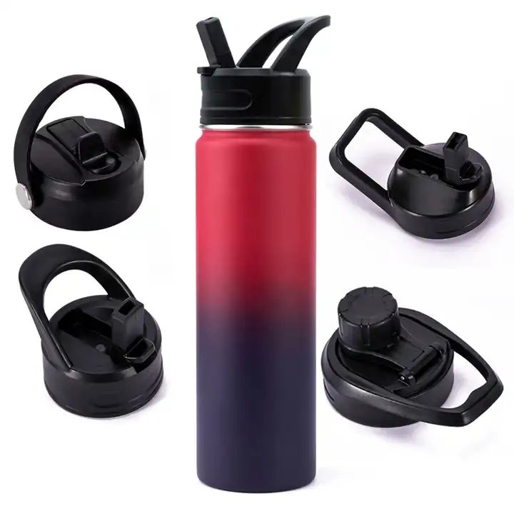 Wholesale PP hydro wide mouth lid stainless steel sports water bottle flask Replacement flip-top cap