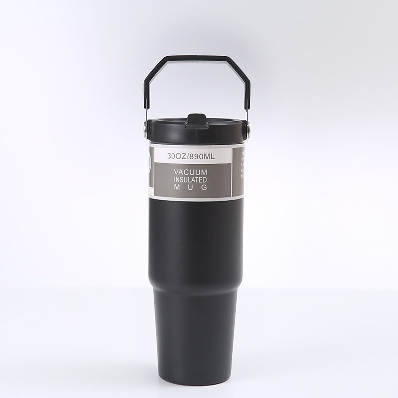 Factory Price 30oz Double Insulated Metal Tumbler Cup Vacuum 304 Stainless Steel Insulated Water Bottle Travel Mugs With Handle