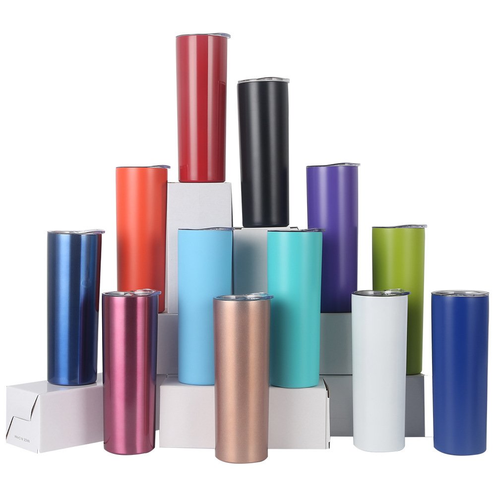 Sports Blank Stainless Steel Thermos 12oz 15oz 20oz 30oz Water Bottles Water Coffee Mugs Tumbler Cups Wholesale Bulk