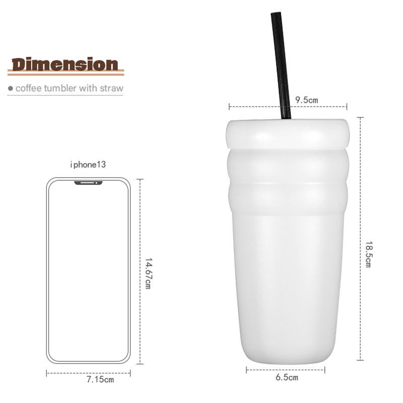 New Design Stainless Steel Coffee Mug Customized Water Bottles Popular Tumbler with Straw Lid