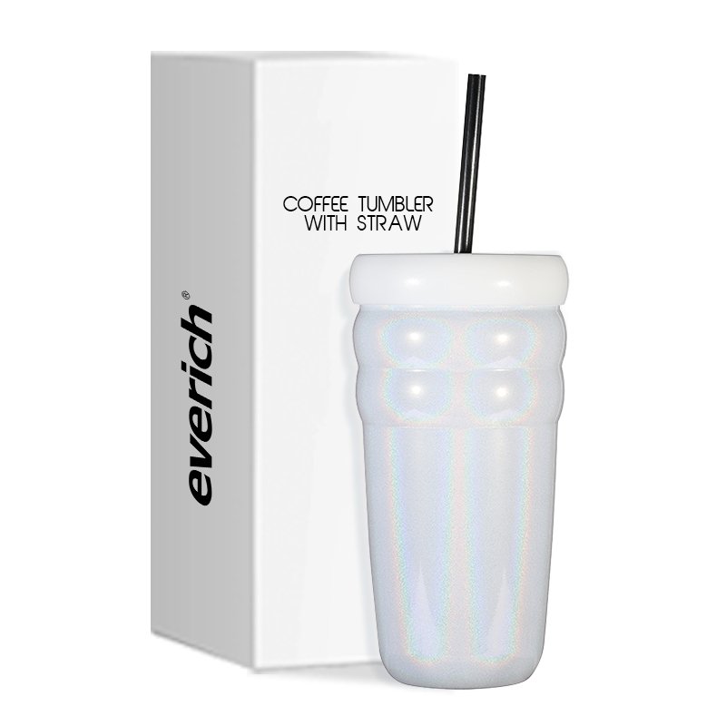 New Design Stainless Steel Coffee Mug Customized Water Bottles Popular Tumbler with Straw Lid