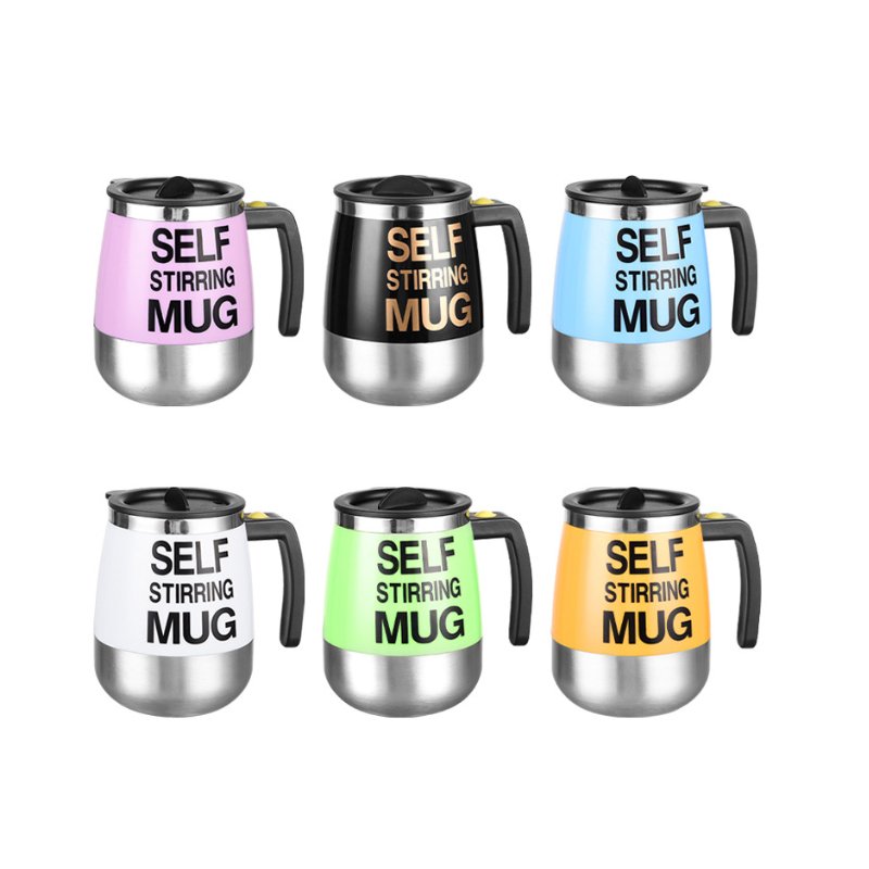 SiYJ27 Customized Logo Self Stirring Mug Auto Mixing Coffee Cup Custom Caneca Mixer Automatic Battery Operated Self Stirring Mug