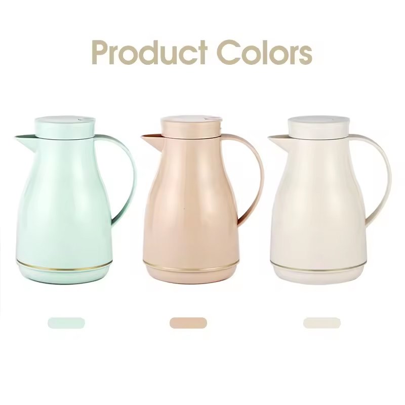 SUNLIFE 600 ml Glass Refill Water Bottle Plastic Body Coffee Pot Vacuum Flask China Factory