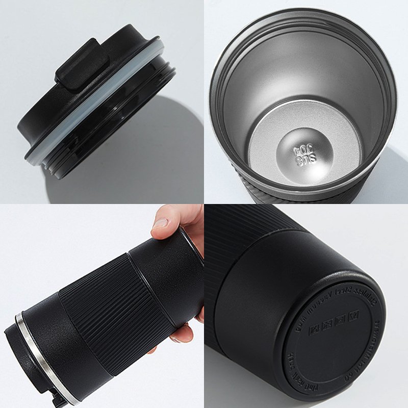 Customized Reusable 510ml 380ml Double Walled Insulated Stainless Steel Travel Coffee Mug Custom Logo Design