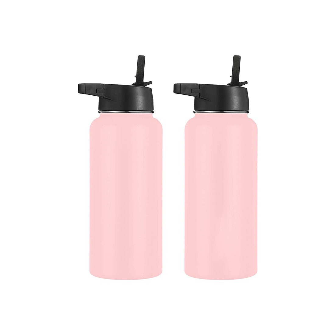 500ml Vacuum Flask Bottle Thermos Stainless Steel Double Wall Black Bottle Packaging Label Custom Gift Business