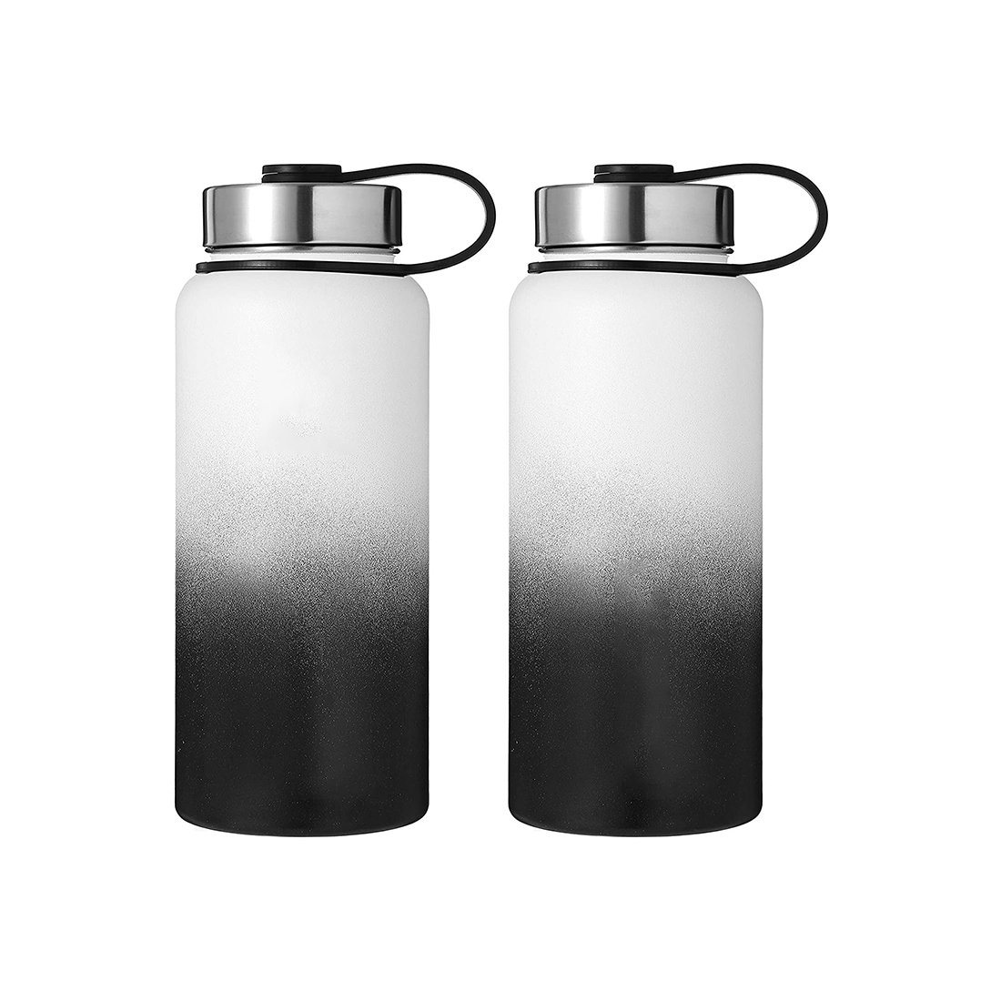 500ml Vacuum Flask Bottle Thermos Stainless Steel Double Wall Black Bottle Packaging Label Custom Gift Business