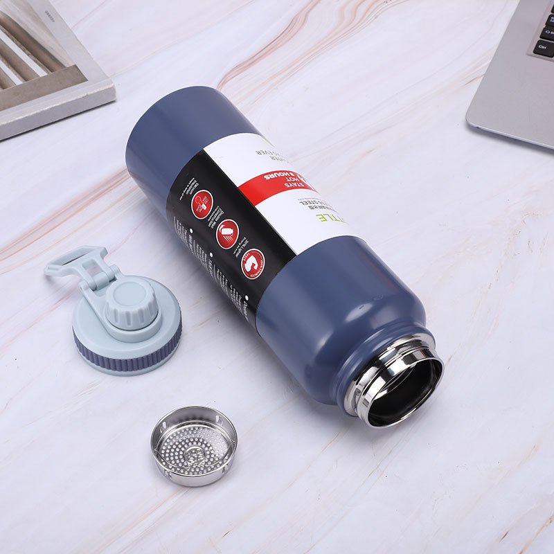 600ml 800ml 1000ml hot cold Outerdoor Sports Double Wall Insulated Vacuum Flask Water Bottle Thermos With Handle