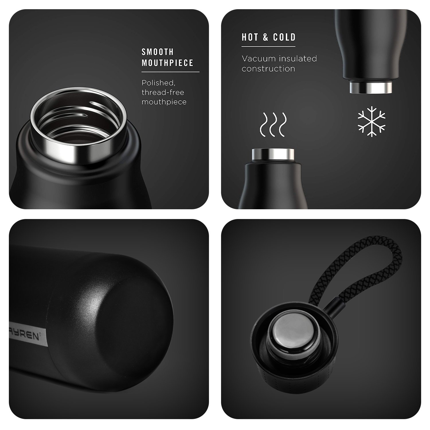 Factory Oem Custom Insulated Sports Double Wall Stainless Steel Vacuum Flask Drink Bottle With Custom logo