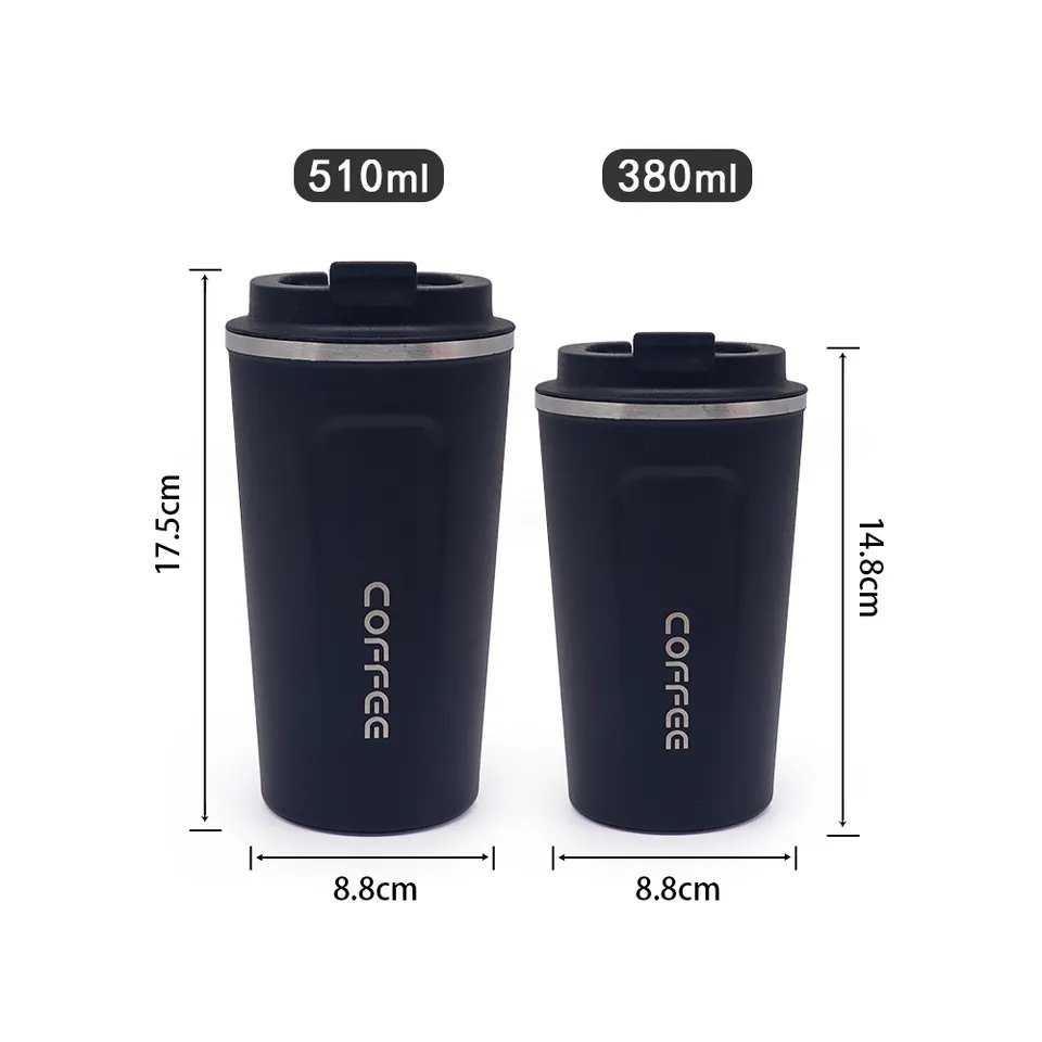Sublimation 350 Ml/500 Ml 304 Stainless Steel Screw Lid Thermal Coffee Mug/ Coffee Tumbler / Car Travel Mug With Logo